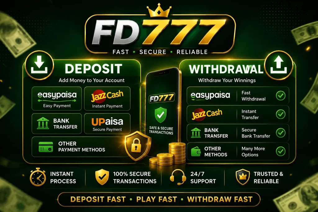 FD777 deposit and withdrawal